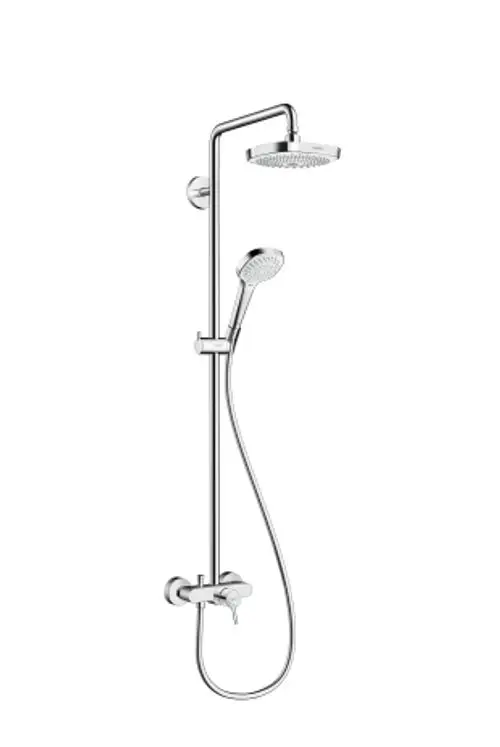hansgrohe Croma Select E Showerpipe 180 2jet mit Einhebelmischer Weiß/Chrom, 27258400, Artikel in Kategorie